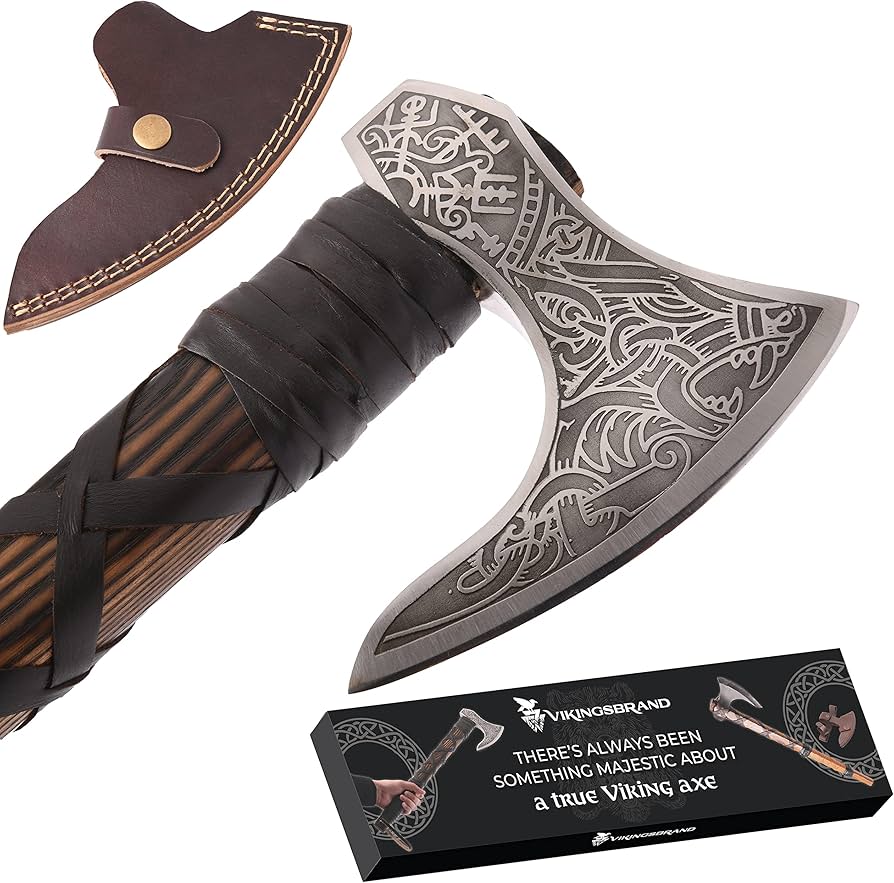 Amazon.com : Genuine Viking Bearded Axe - 1095 Carbon Steel, 55-58